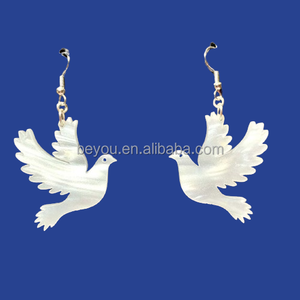 Mode Zeta Phi Beta Holzverzierung Taubenohrringe weiblich griechisches Buchstabe ZPB Reize Ohrring Schmuck - Product Image 5