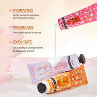 Bosuya Lot de 5 Crèmes Mains Parfumées 30g Hydratantes Non Grasses Rafraîchissantes Parfum Rose Marque Privée OEM
