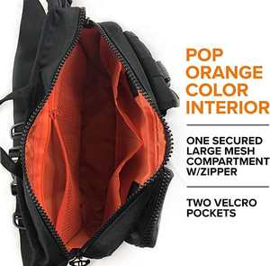 Sac à bandoulière tactique extérieur résistant à l'eau, en polyester technique robuste, fermeture éclair, écologique, tendance, portable - Product Image 5