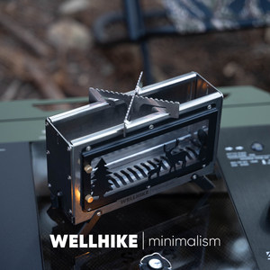 Réchaud de table miniature WELLHIKE pour le <span class=keywords><strong>camping</strong></span> en plein air, permettant de contempler les flammes, réchaud à charbon portable et pliable pour faire bouillir de l'eau - Product Image 4
