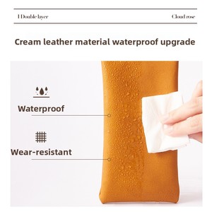 Xách tay PU da mảnh đạn Kính mát Pouch Túi kính trường hợp Pocket điện thoại di động Ví hộp - Product Image 2