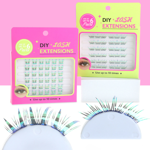 ขนตาปลอมแบบกลุ่มสำหรับมืออาชีพ ใช้ซ้ำได้ ทำเองได้ วัสดุ PET น้ำหนักเบา กันน้ำ สวมใส่สบาย - Product Image 2