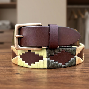 Handmade Real Cow Leather <b>Belts</b> Accessories BS INTERNATIONAL NA285 Steel Buckle Casual <b>Vintage</b> Style Floral Eco-Friendly Durable - Product Image 1
