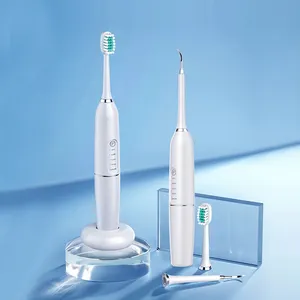 Lula Elektrische Tandenborstel Oplaadbare Tandsteenvlek Tanden Plaque Zwarte Calculus Verwijderaar Ultrasone Tandtandreiniger Set