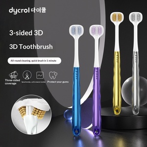 Brosse à dents manuelle coréenne à trois faces pour adultes, poils souples, soin des <span class=keywords><strong>gencives</strong></span>, nettoyage domestique, emballage carton haut de gamme, authentique - Product Image 6