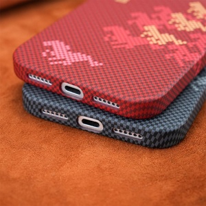 Business Carbon Fiber Texture Magnetic <b>Phone</b> Case for iPhone 17 15 16 Pro Max Wireless Charging Ultra Thin Protective Hard Cover - Product Image 4