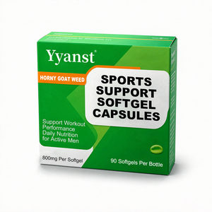 Gélules de soutien sportif à base d'Herbe de chèvre cornée 800mg 90 pièces – Complément nutritionnel quotidien pour la performance sportive des hommes actifs – OEM - Product Image 1