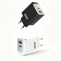 Charger Cepat Grosir 12W 2 Port Tipe C QC 3.0 12W Adaptor Charger Dinding USB untuk Ponsel Cargadores Para Celular