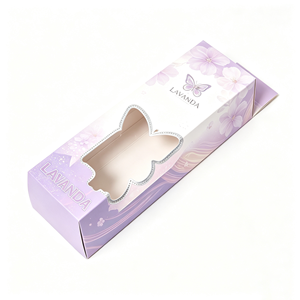 Boîtes en papier personnalisées de luxe avec impression de logo pour accessoires de perruque, emballage d'extensions de cheveux avec fenêtre transparente - Product Image 3