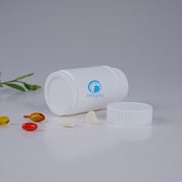 180 ml HDPE Beyaz Vitamin Şişesi, Tablet, Kapsül, Toz, Besin Takviyeleri için, Sızdırmaz, Çocuk Güvenlikli Kapaklı ve Sızdırmazlık Folyolu