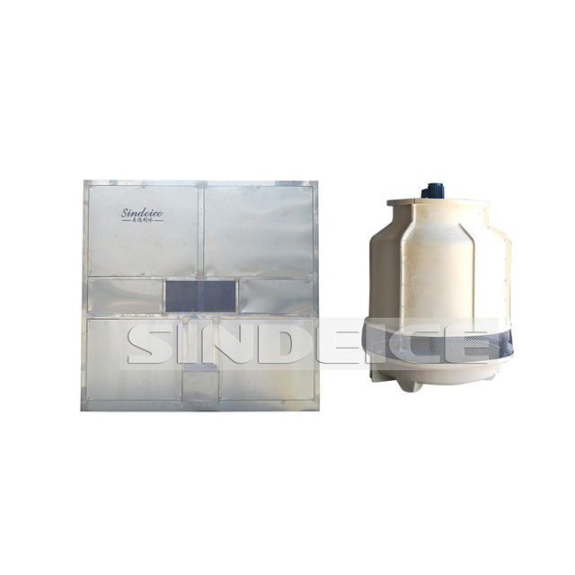 Industrial 2 Ton Per Day Cube Ice Maker Machine with 250kg Storage Best Price for Commercial Use