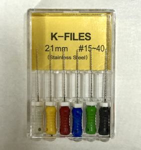 Traitement du canal radiculaire en acier inoxydable utilisé à la main #8-#40 K limes bon fichier <span class=keywords><strong>Endo</strong></span> dentaire Flexible - Product Image 6