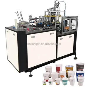 Disposable carton cardboard paper glass plate cup product making machine price machinery