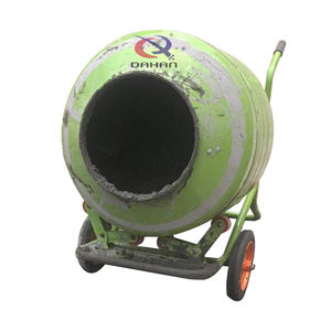 Mezcladora de Cemento Eléctrica Portátil, Mezcladora de Tambor Rotatorio Pequeña con Ruedas - Product Image 3