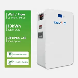5kWh 10kWh 15kWh Lifepo4リチウム太陽電池床または家庭用壁掛け式エネルギー貯蔵システム
