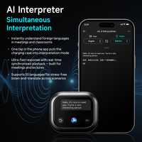 Écouteurs de traduction intelligents IA 6.0 avec affichage double sous-titre, assistance visuelle, plus de 100 langues, casque anti-bruit