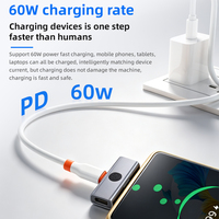 Adaptor OTG 90 Derajat Sudut Kanan USB C Hub Adapter3-in-1 Docking Station 60W PD Adaptor Pengisi Daya Cepat untuk Ponsel/Komputer/Tablet