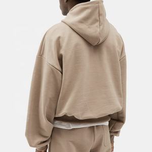 เสื้อฮู้ดแฟชั่นสำหรับผู้ชายแบบสวมหัวมีฮู้ดทรงโอเวอร์ไซส์แบบเรียบเหมาะสำหรับฤดูใบไม้ผลิ - Product Image 2