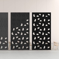 Panneau acoustique en fibre de polyester micro-perforée à installation facile et populaire Sound Poof Wall