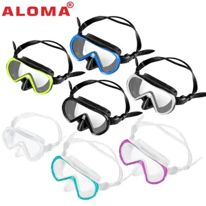 ALOMA 2024 स्नॉर्कलिंग चश्मा स्नॉर्कलिंग मास्क डाइविंग चश्मा वयस्कों के लिए क्लियर वाइड व्यू फ्रेमलेस स्कूबा डाइविंग मास्क