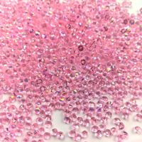 Faux diamants en acrylique AB de 4 mm à dos pointu, pierres précieuses et cristaux pour remplissage DIY, décoration de gobelets et de boules de neige