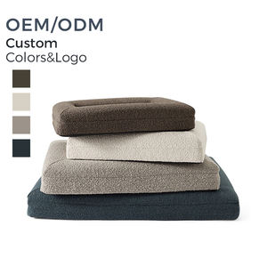 Fabrieksgemaakte extra grote hondenbedden van bouclé, knuffelbed voor huisdieren, slaap, anti-angst, knus, onverwoestbaar, orthopedisch hondenbed - Product Image 1