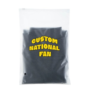 Eco-Friendly <b>Waterproof</b> Self-Adhesive Custom Logo Zipper Bag PE Plastic Ziplock for Clothes and <b>Socks</b> Minimum Order - Product Image 1