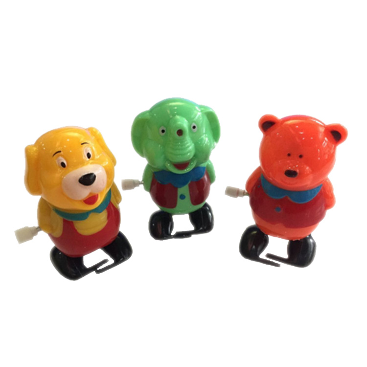 Оптовая продажа мультяшных животных, заводные игрушки, рекламная пластиковая игрушка для мальчиков и девочек