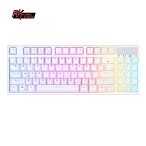 Royal Kludge-لوحة مفاتيح مخصصة للألعاب ، RK89, كيبورد ألعاب ، لاسلكية ، ألوان rgb ، نوع كتابة ، لوحة مفاتيح ميكانيكية