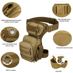 <span class=keywords><strong>Sac</strong></span> de <span class=keywords><strong>Cuisse</strong></span> Tactique Multifonctionnel MOLLE Camouflage Imperméable et Résistant pour l'Extérieur, la Conduite et les Voyages – Vente en Gros - Product Image 4