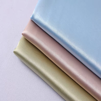 Tissus en satin de cristal extensible en polysoie, en acétate, en viscose, en polyester, satin brillant, charmeuse