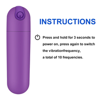 Leistungsstarker 10-Gang Mini-Bullet-Vibrator Klitoris-Stimulator G-Punkt Vagina-Massagegerät USB-Betrieben Manuelle Steuerung für Frauen