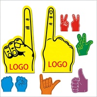 Doigts en mousse EVA en gros, grandes mains en mousse de victoire, mains en mousse pour encourager, pour événements sportifs, concerts et stades