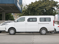 Minibus électrique intelligent avec 11 sièges personnalisables, modèle EC75 DFSK, avec barres de toit et échelle d'accès, du fournisseur OEM chinois