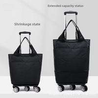 Sac de chariots à main utilitaires isolés de magasin de supermarché personnalisé sac de chariot de courses de camping pliable et portable