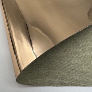 TPU Mirror <strong>Leather</strong> Smooth Metallic Foil Synthetic Faux <strong>PU</strong> <strong>Leather</strong> for Sofa Shoes Costume - Product Image 5