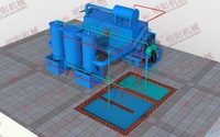 Horno de carbonización de carbón de madera respetuoso con el medio ambiente Horno de carbonización continua para estufas de carbonización