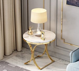 A buon mercato in acciaio inox Base bianco marmo tavolo da caffè <span class=keywords><strong>30x30</strong></span> mobili angolo <span class=keywords><strong>tavolino</strong></span> per la vendita - Product Image 1