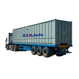 SAIL Custom 40 pies Vans Semi Trailer Truck con <span class=keywords><strong>4x4</strong></span> Drive Wheel Electric 4x2 Cámara trasera Usado Cargo Van Car Sanitation Box OEM" - Product Image 1