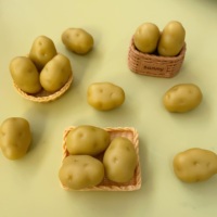 Petites pommes de terre miniatures réalistes en 3D, ornements adorables en résine pour la décoration de la maison, du jardin et des fêtes