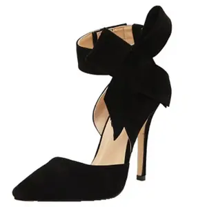 New Arrival Oem Designer Ladies Shoes PU Leather Shoes High Heels Sexy Ladies Luxury Stiletto Women High Heels Sandals With Bows