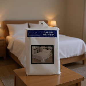 Sábana encimera de 105 cm, color blanco Osan, plana - Product Image 2