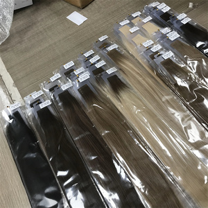 新款隐形人发延伸批发俄罗斯处女雷米头发修身贴纸胶带 - Product Image 4