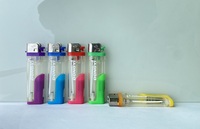 Vente chaude Briquet à roue à silex en plastique de haute qualité Cricket CR  Longueur avec lumière LED