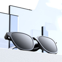 Lunettes de soleil intelligentes à conduction osseuse Bluetooth sans fil avec haut-parleur et écouteurs musicaux 5.0