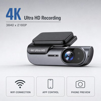 Enregistreur de conduite automobile 4K 2 canaux 170 degrés grand angle vision nocturne WiFi vue avant et arrière