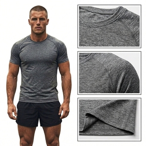 MereSports Magliette in <span class=keywords><strong>Lana</strong></span> Merino 100% Organica di Alta Qualità, Leggere e Morbide, per <span class=keywords><strong>Uomo</strong></span>, per Palestra, Sport e Attività all'Aperto - Product Image 4