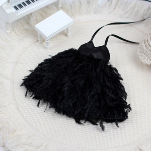 Robe de poupée Zsiga avec jupe en plumes et bretelles, 20cm, pour poupées Blythe Ob24 Azone, vêtements pour filles - Product Image 4