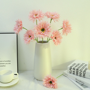 Fleur de Gerbera Artificielle Populaire en Soie, Branche Unique, Décoration Maison et Extérieur - Product Image 1