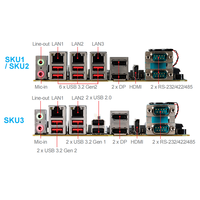Nouvelle carte mère MS-CF02 Intel Mini-ITX DDR4 RAM double canal 64 Go Intel 14e/13e/12e génération Alder Lake-S avec N610E